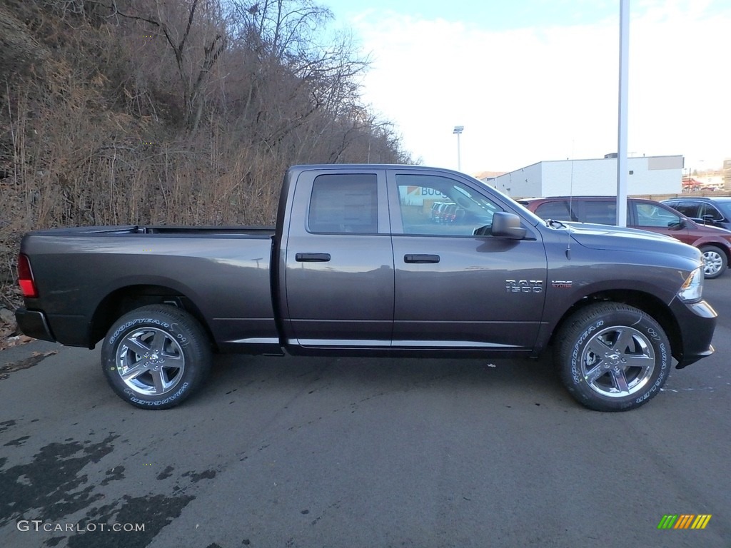 2018 1500 Express Quad Cab 4x4 - Granite Crystal Metallic / Black/Diesel Gray photo #6