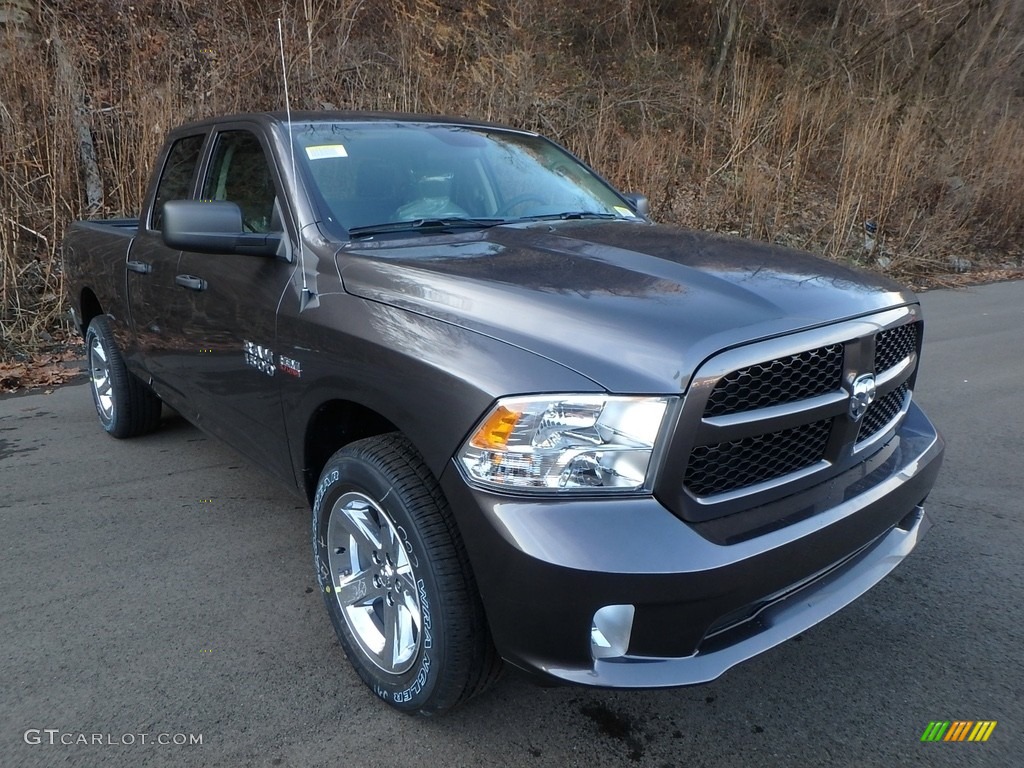 2018 1500 Express Quad Cab 4x4 - Granite Crystal Metallic / Black/Diesel Gray photo #7