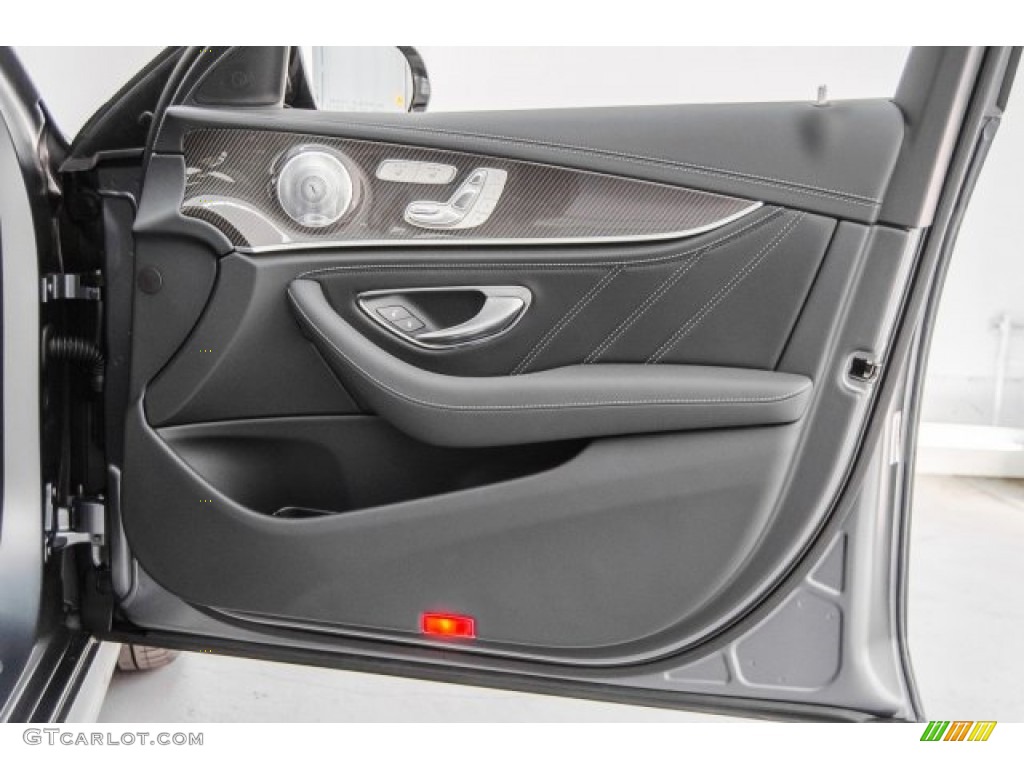 2018 Mercedes-Benz E AMG 63 S 4Matic Black Door Panel Photo #124482191