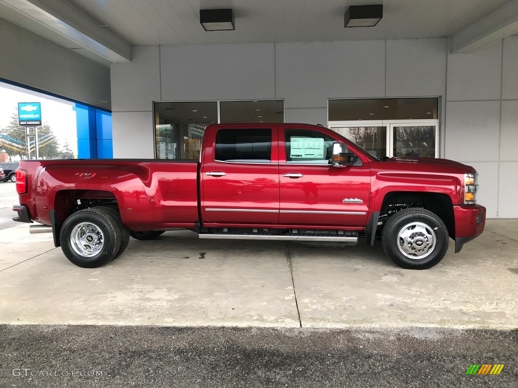 2018 Silverado 3500HD High Country Crew Cab 4x4 - Cajun Red Tintcoat / High Country Saddle photo #3