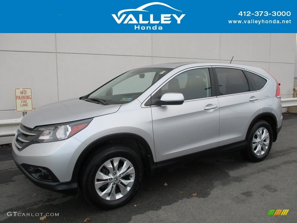 2014 CR-V EX AWD - Alabaster Silver Metallic / Black photo #1