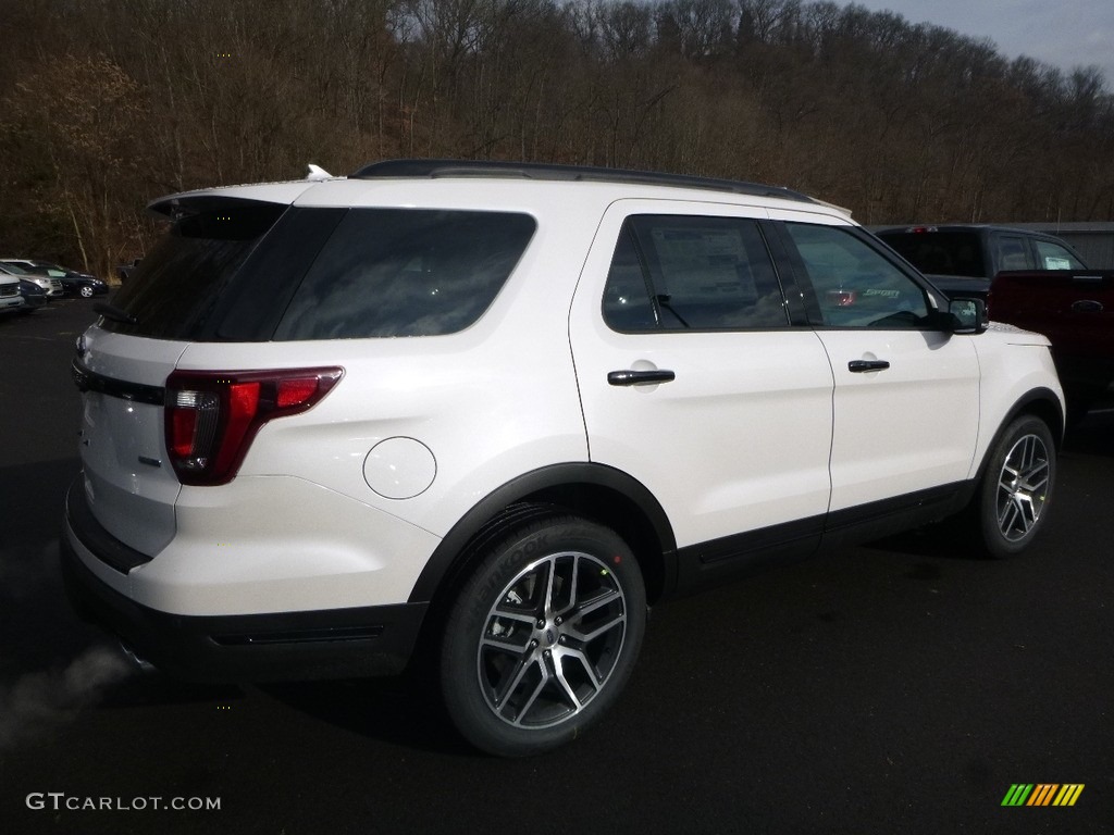 2018 Explorer Sport 4WD - White Platinum / Ebony Black photo #2