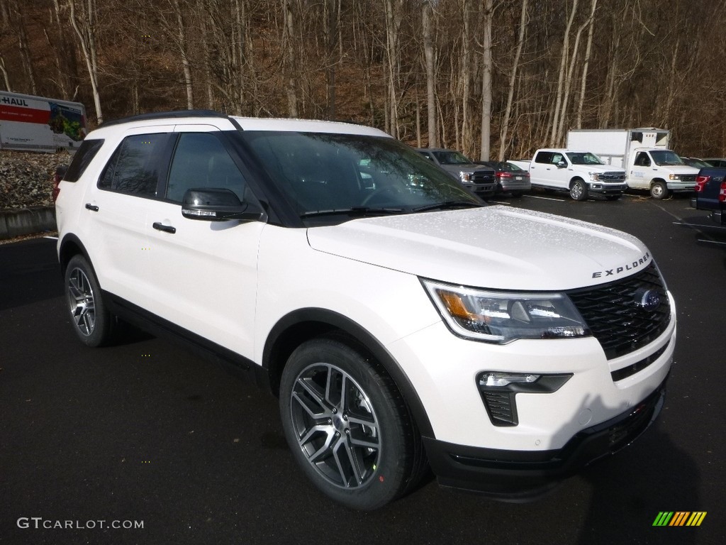 2018 Explorer Sport 4WD - White Platinum / Ebony Black photo #3