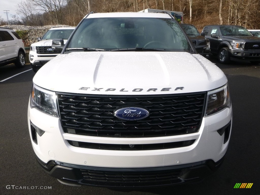 2018 Explorer Sport 4WD - White Platinum / Ebony Black photo #4