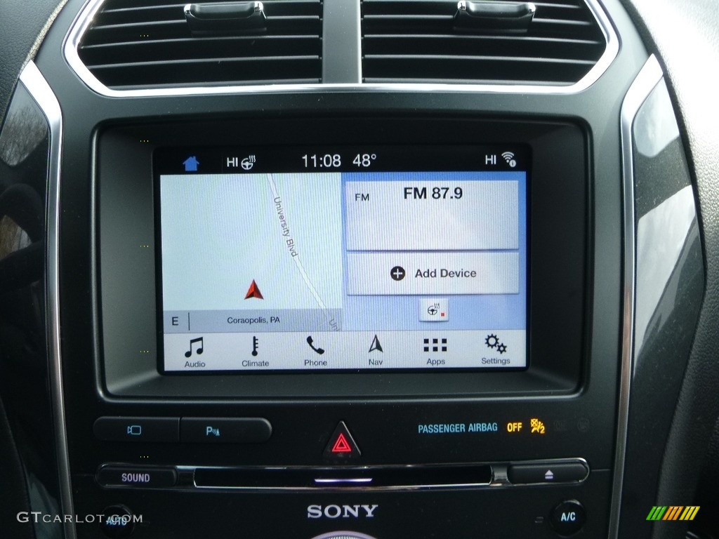 2018 Explorer Sport 4WD - White Platinum / Ebony Black photo #11