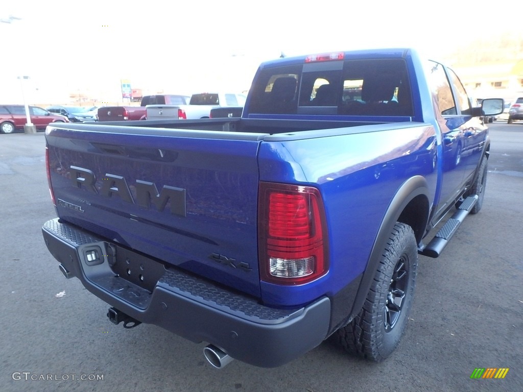 2018 1500 Rebel Crew Cab 4x4 - Blue Streak Pearl / Black photo #5