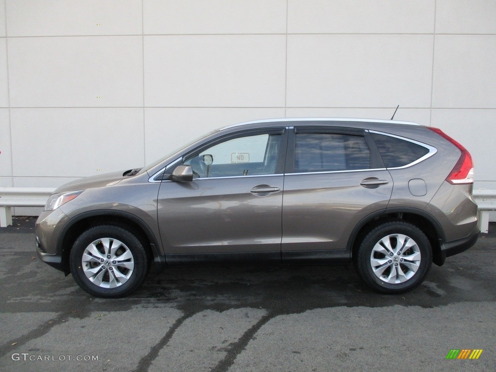 2013 CR-V EX-L AWD - Urban Titanium Metallic / Black photo #2