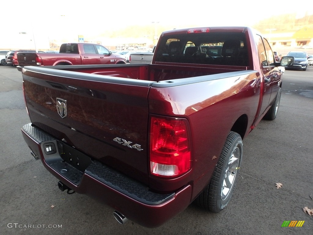 2018 1500 Express Quad Cab 4x4 - Delmonico Red Pearl / Black/Diesel Gray photo #5