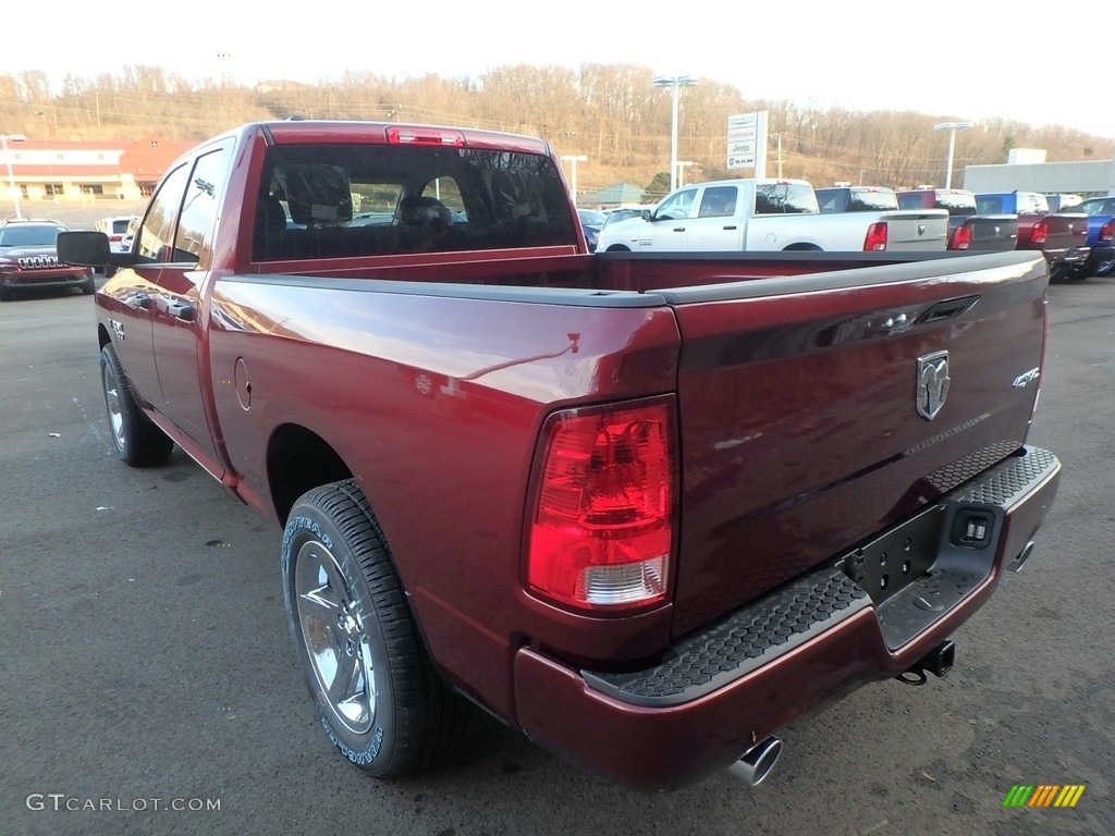 2018 1500 Express Quad Cab 4x4 - Delmonico Red Pearl / Black/Diesel Gray photo #3