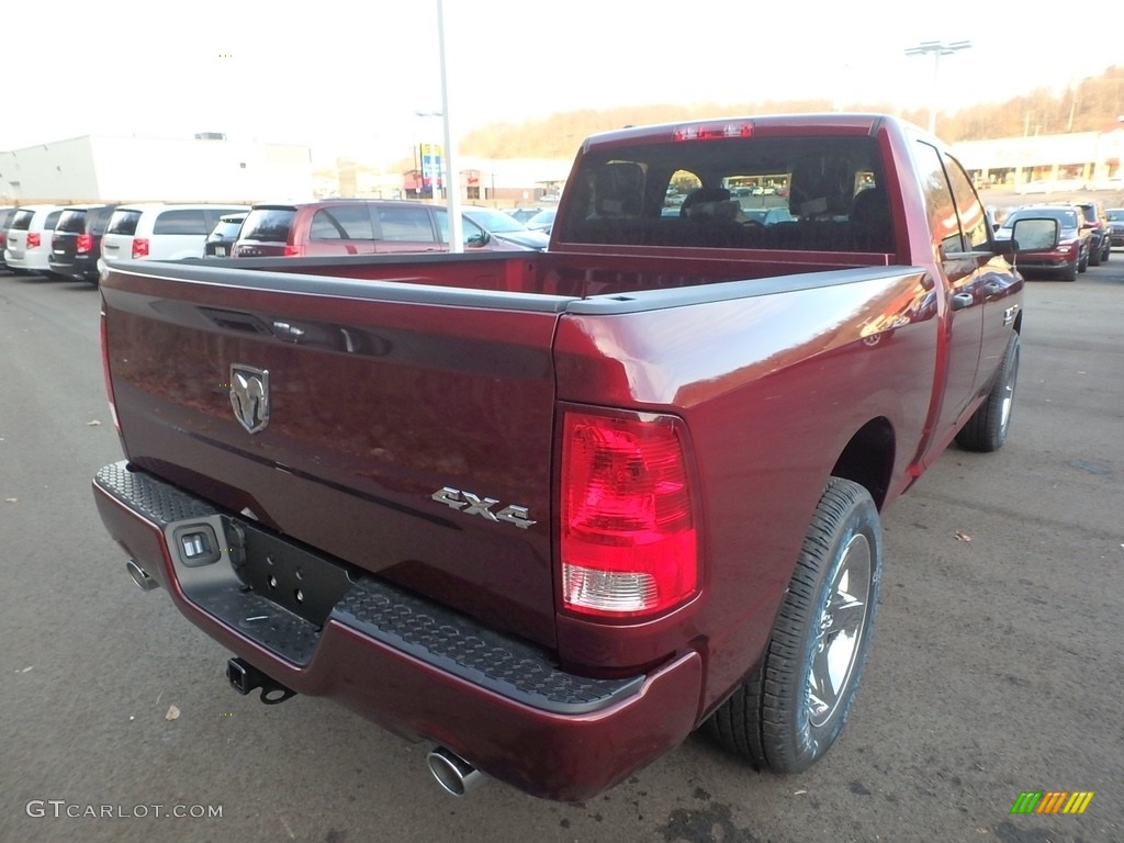 2018 1500 Express Quad Cab 4x4 - Delmonico Red Pearl / Black/Diesel Gray photo #5
