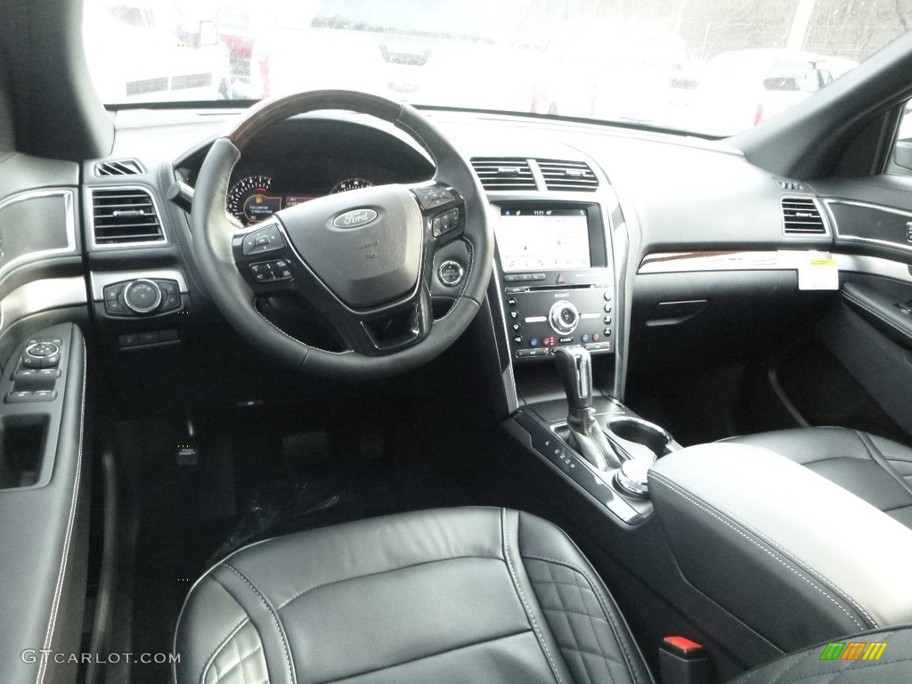 2018 Ford Explorer Platinum 4WD Ebony Black Dashboard Photo #124486283