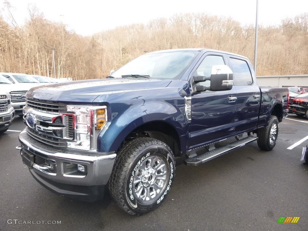 Blue Jeans 2018 Ford F250 Super Duty XLT Crew Cab 4x4 Exterior Photo #124486598