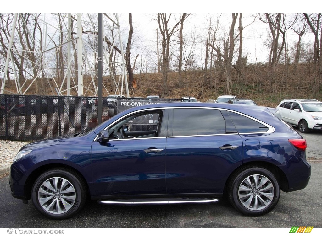 2015 MDX SH-AWD Technology - Fathom Blue Pearl / Graystone photo #3
