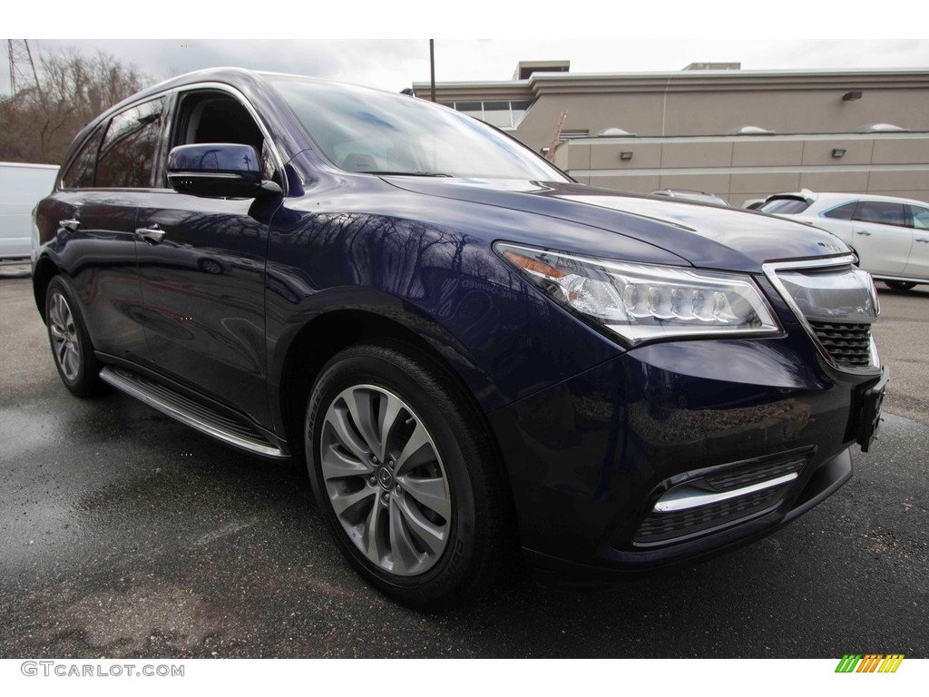 2015 MDX SH-AWD Technology - Fathom Blue Pearl / Graystone photo #9