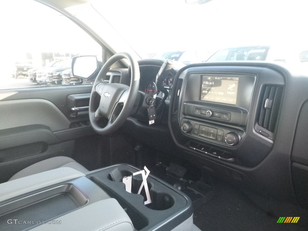 2018 Silverado 1500 Custom Crew Cab 4x4 - Black / Dark Ash/Jet Black photo #10