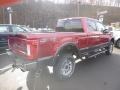 2018 Ruby Red Ford F250 Super Duty Lariat Crew Cab 4x4  photo #3