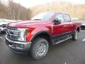 2018 Ruby Red Ford F250 Super Duty Lariat Crew Cab 4x4  photo #6