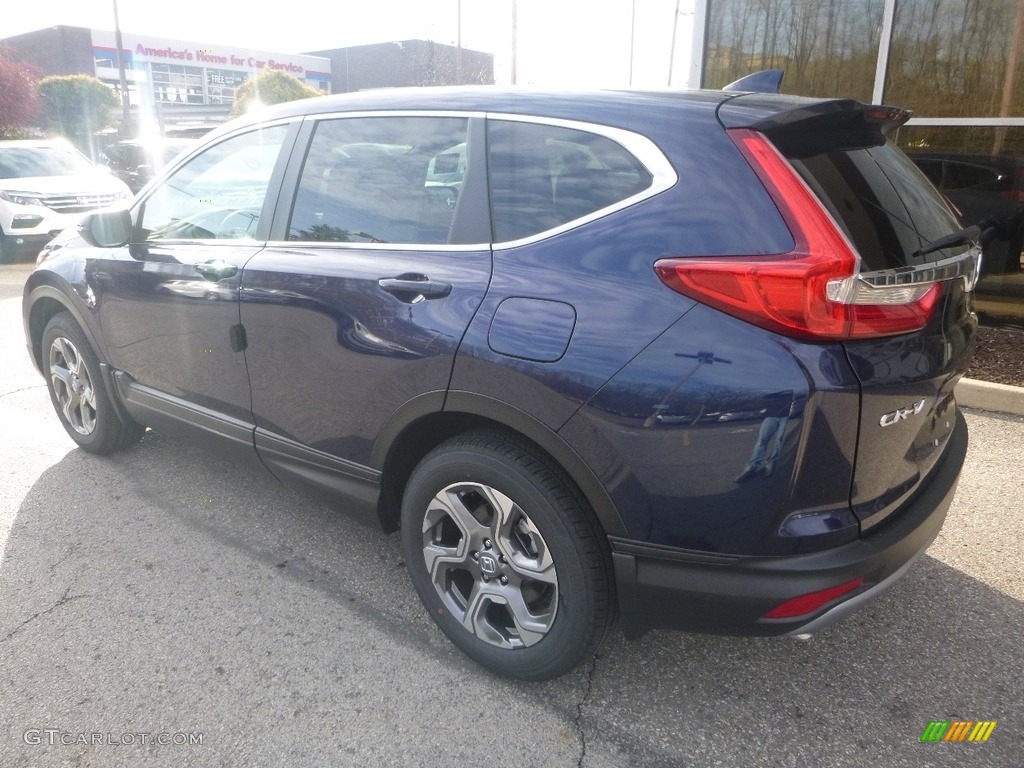 2018 CR-V EX AWD - Obsidian Blue Pearl / Ivory photo #2