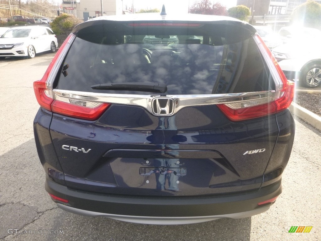 2018 CR-V EX AWD - Obsidian Blue Pearl / Ivory photo #3