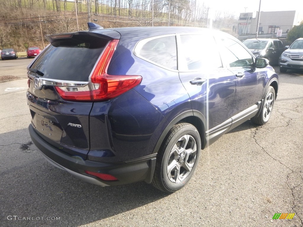 2018 CR-V EX AWD - Obsidian Blue Pearl / Ivory photo #4