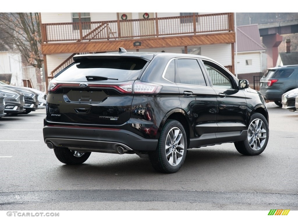 2018 Edge Titanium AWD - Shadow Black / Ebony photo #4