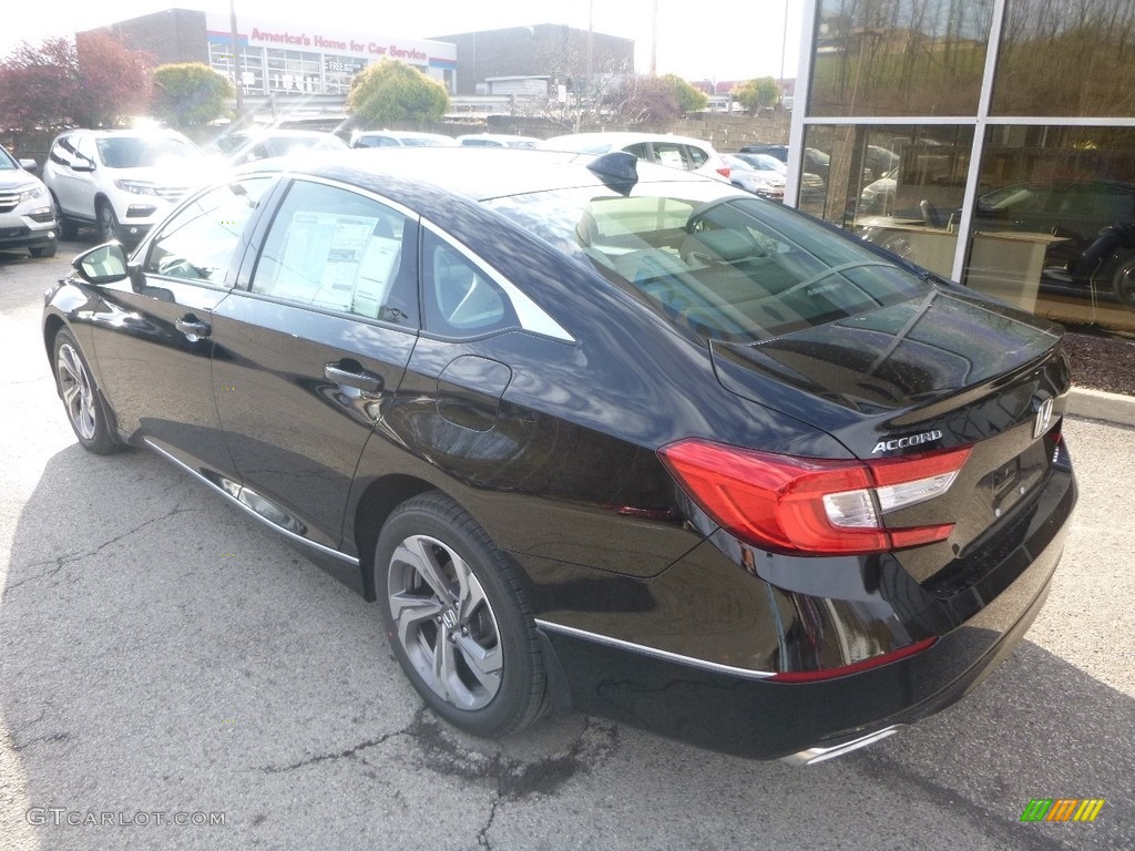 2018 Accord EX-L Sedan - Crystal Black Pearl / Ivory photo #2