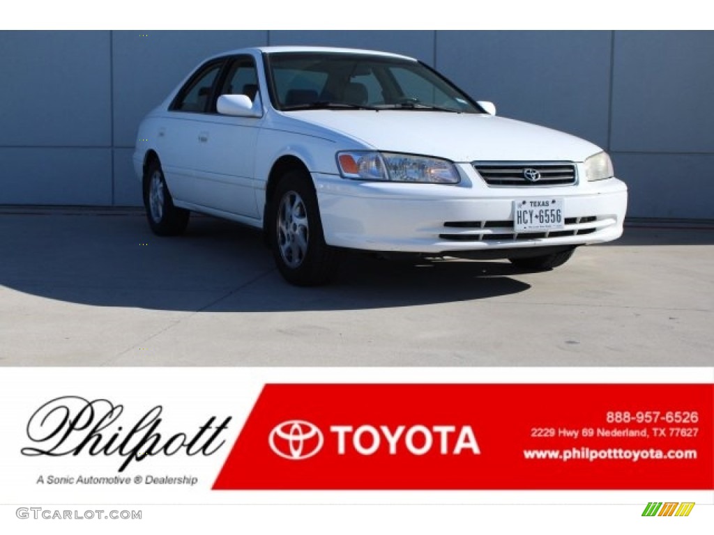 2000 Camry LE V6 - Super White / Gray photo #1
