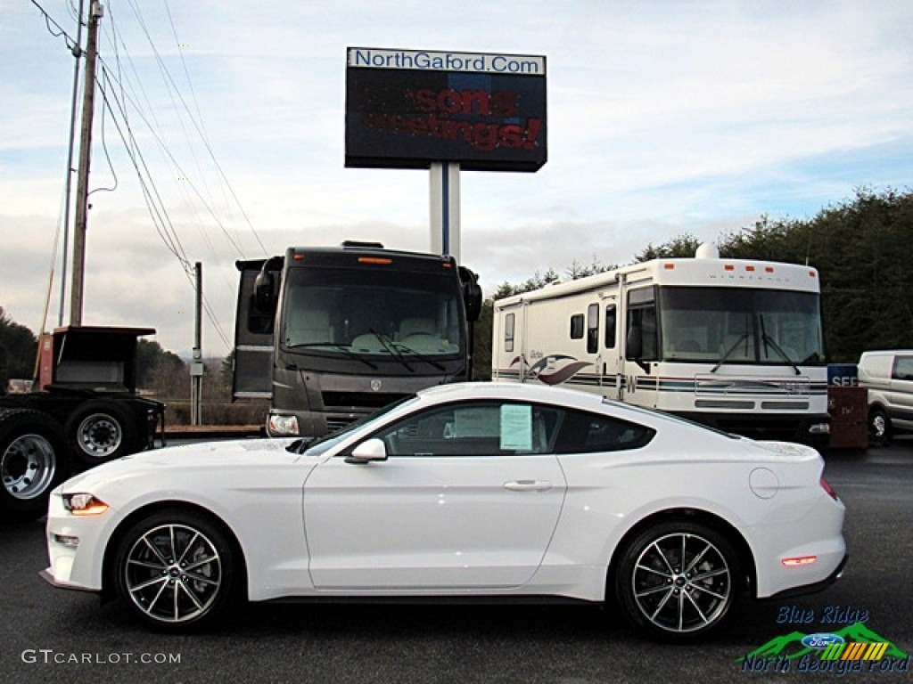 2018 Mustang EcoBoost Fastback - Oxford White / Ceramic photo #2
