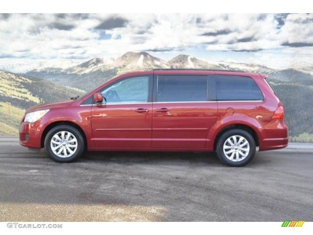 2012 Routan SE - Deep Claret Red Metallic / Aero Gray photo #6