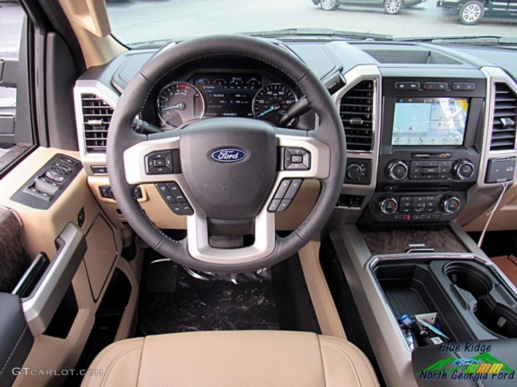2018 F250 Super Duty Lariat Crew Cab 4x4 - Blue Jeans / Camel photo #15