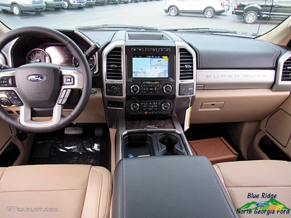 2018 F250 Super Duty Lariat Crew Cab 4x4 - Blue Jeans / Camel photo #16
