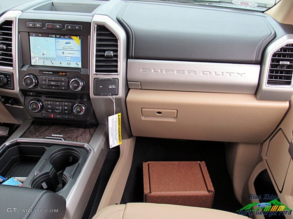 2018 F250 Super Duty Lariat Crew Cab 4x4 - Blue Jeans / Camel photo #17