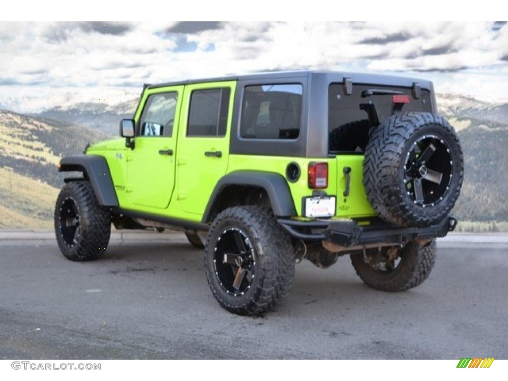 2012 Wrangler Unlimited Rubicon 4x4 - Gecko Green / Black/Dark Saddle photo #8
