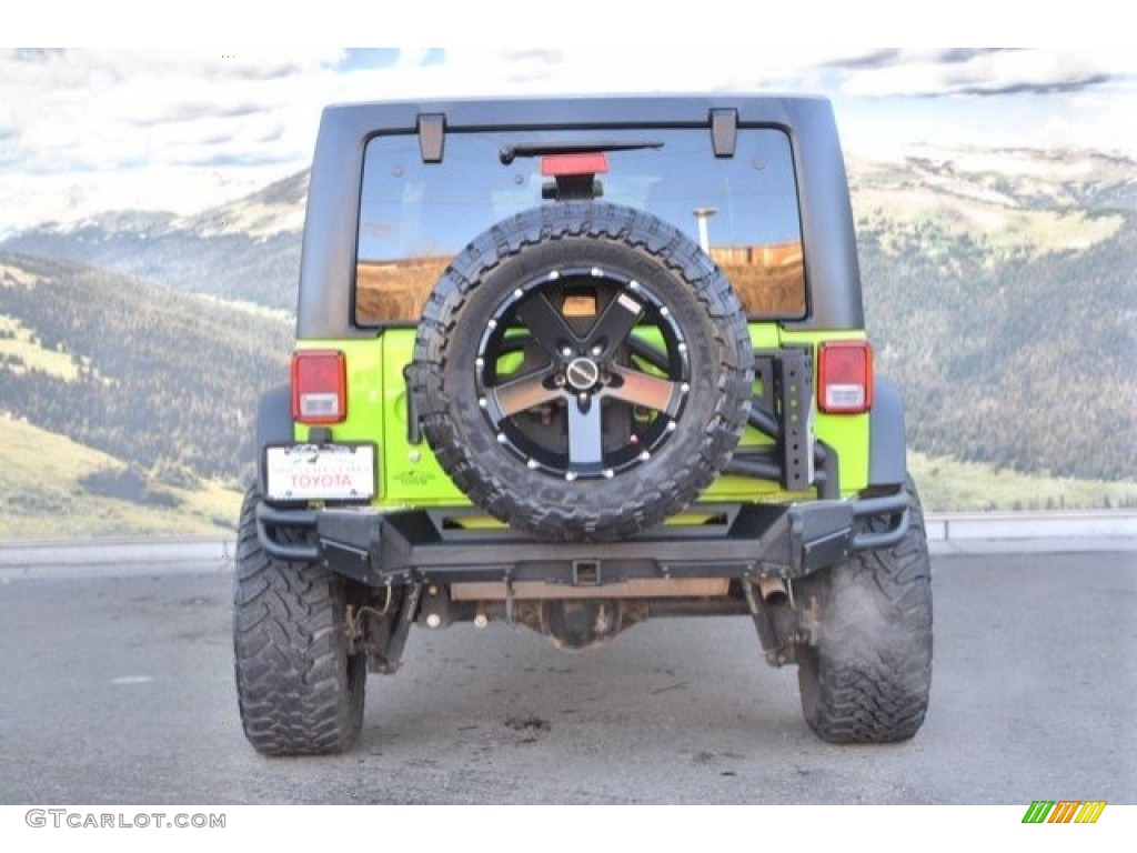 2012 Wrangler Unlimited Rubicon 4x4 - Gecko Green / Black/Dark Saddle photo #9