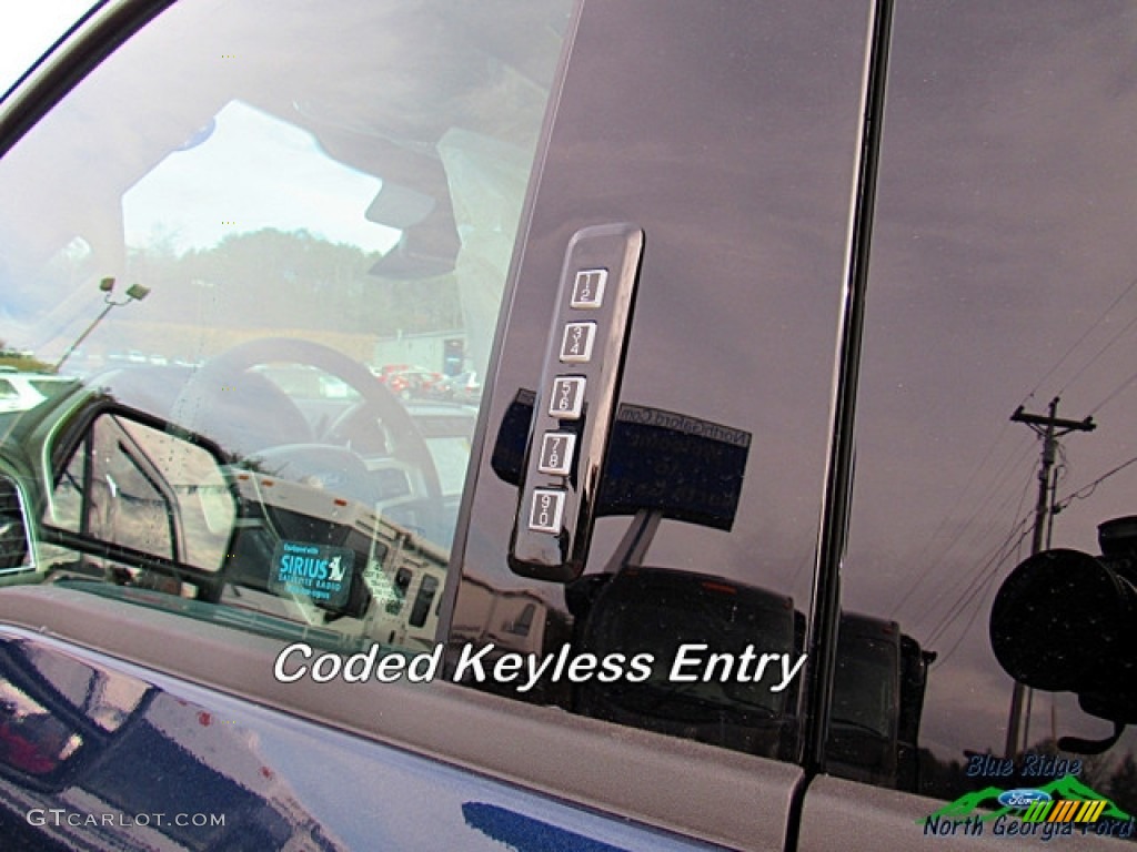 2018 F250 Super Duty Lariat Crew Cab 4x4 - Blue Jeans / Camel photo #31