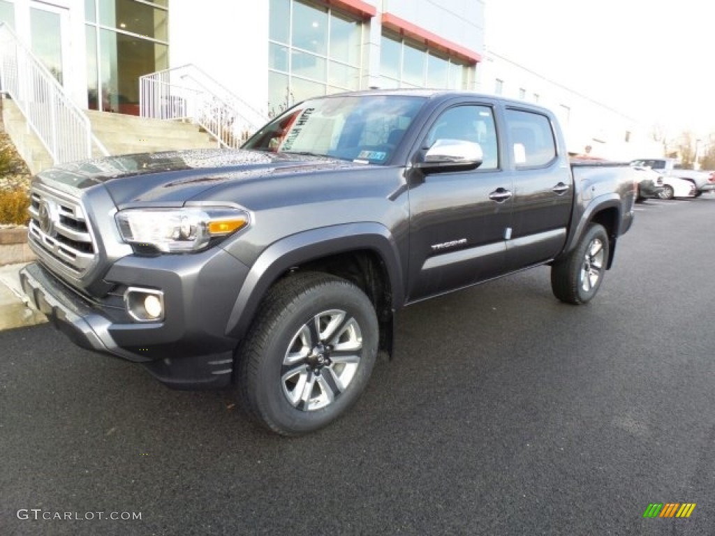 Magnetic Gray Metallic 2018 Toyota Tacoma Limited Double Cab 4x4 Exterior Photo #124497374