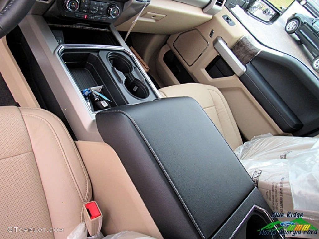 2018 F250 Super Duty Lariat Crew Cab 4x4 - Blue Jeans / Camel photo #32
