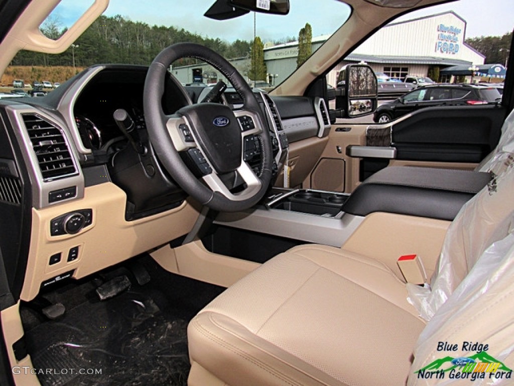 2018 F250 Super Duty Lariat Crew Cab 4x4 - Blue Jeans / Camel photo #34
