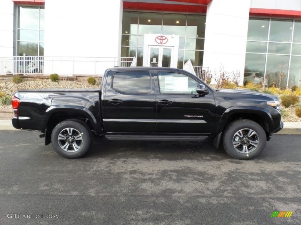 Midnight Black Metallic 2018 Toyota Tacoma TRD Sport Double Cab 4x4 Exterior Photo #124497516