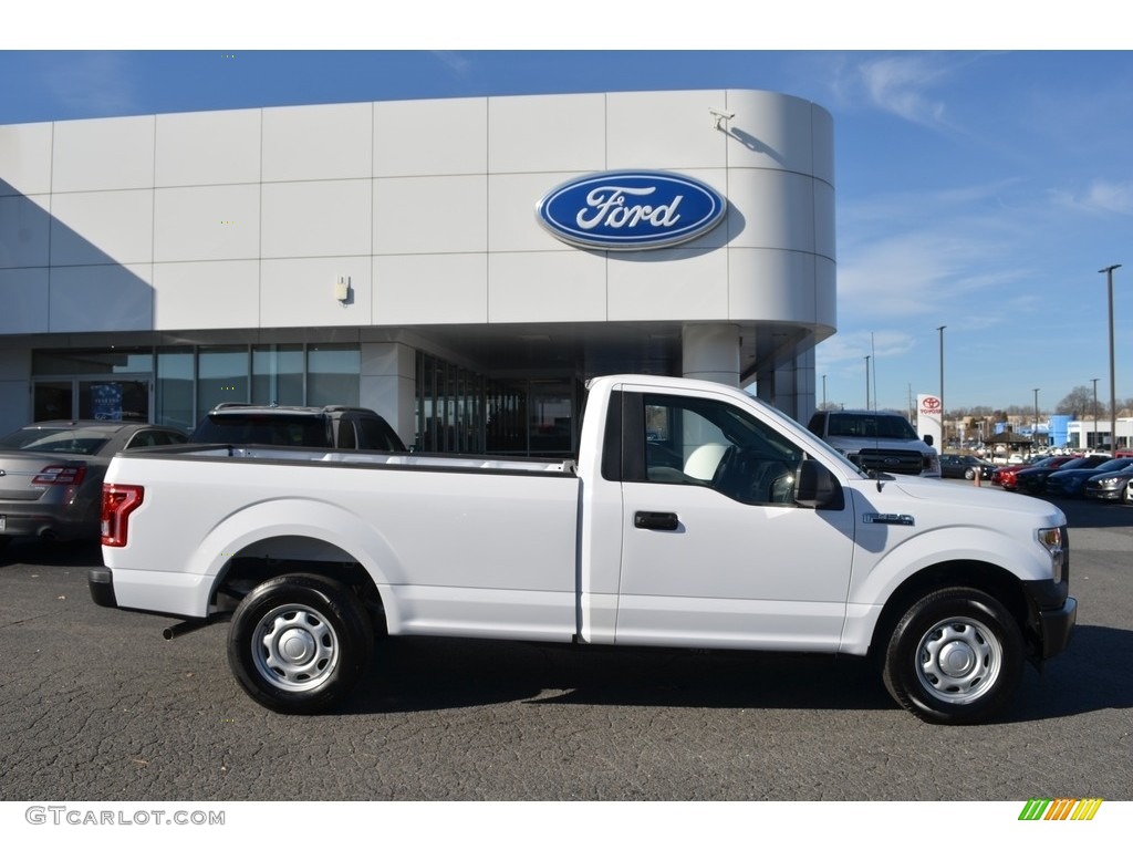 2017 F150 XL Regular Cab - Oxford White / Earth Gray photo #2