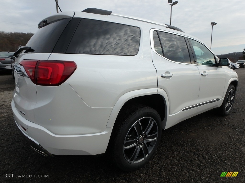 2018 Acadia Denali AWD - White Frost Tricoat / Cocoa/Shale photo #5