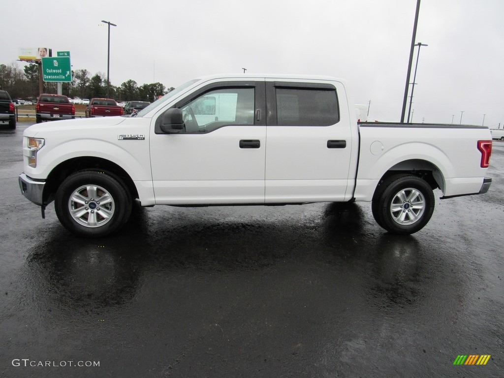 2017 F150 XLT SuperCrew - Oxford White / Light Camel photo #2