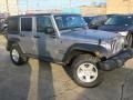 2017 Billet Silver Metallic Jeep Wrangler Unlimited Sport 4x4  photo #3
