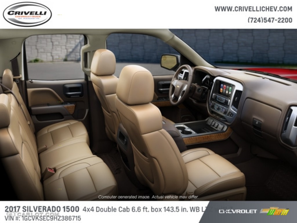 2017 Silverado 1500 LTZ Double Cab 4x4 - Summit White / Cocoa/­Dune photo #6