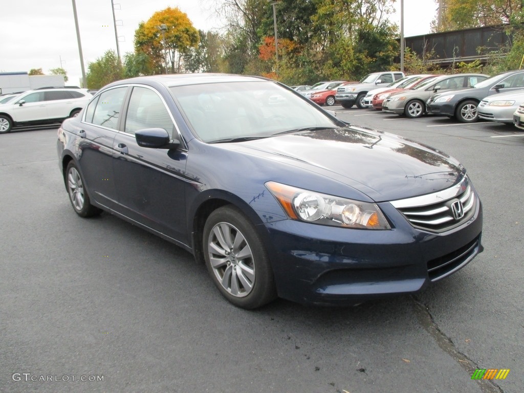 2012 Accord EX-L Sedan - Celestial Blue Metallic / Gray photo #4