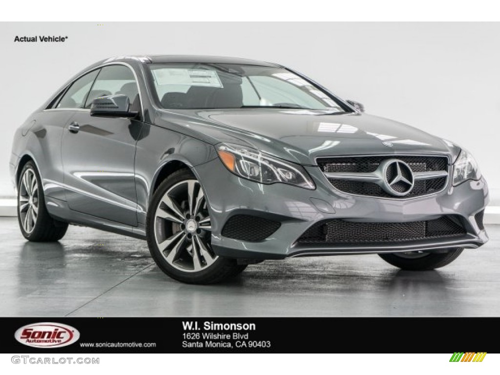 2018 E 400 Coupe - Selenite Grey Metallic / Black photo #1