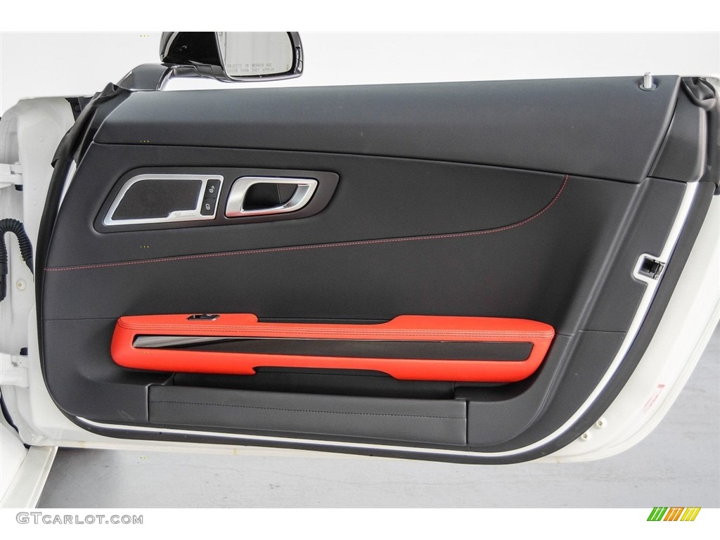 2018 Mercedes-Benz AMG GT Coupe Red Pepper/Black Door Panel Photo #124513122