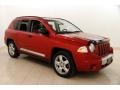 2008 Inferno Red Crystal Pearl Jeep Compass Limited 4x4  photo #1