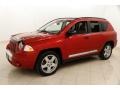2008 Inferno Red Crystal Pearl Jeep Compass Limited 4x4  photo #3