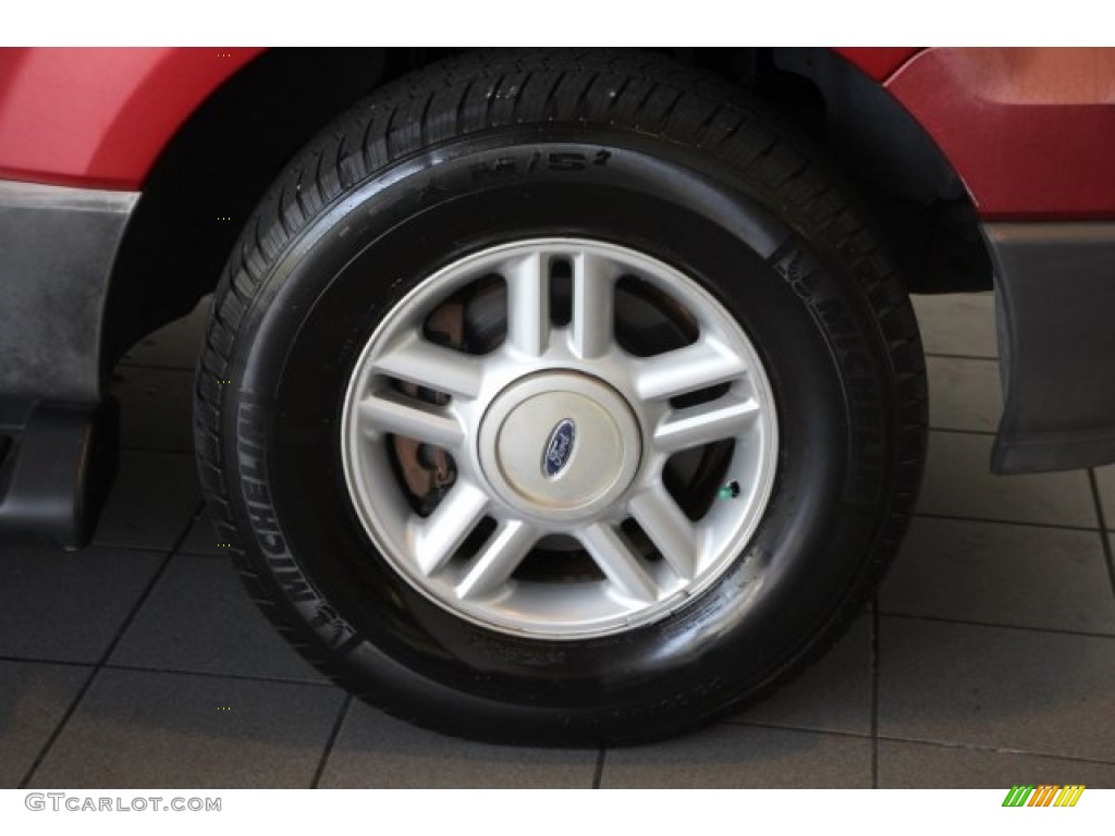 2003 Expedition XLT - Laser Red Tinted Metallic / Flint Grey photo #8